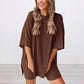 🔥 Letzter Tag! 50% Rabatt 2-teiliges Damen Sommer Set 🩳 Lockeres Oversize-Shirt + Shorts