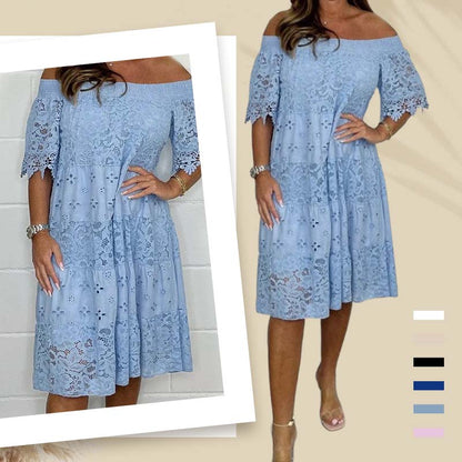 🔥Zomerse uitverkoop: 49% korting 😍Handgemaakte, kanten, doorgestikte patchwork-jurk zonder bandjes