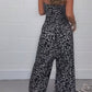 💖SCONTO DEL 50%💖Elegante tuta dal taglio morbido con motivo leopardato da donna
