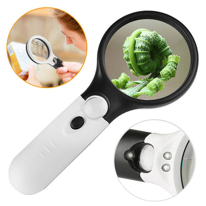 📈 Best seller n. 1 del 2026 – subito il 50% di sconto! 🔍 Lente d'ingrandimento a doppia lente 3X e 45X