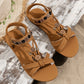 👡✨Sandali piatti da donna con punta arrotondata e traspiranti