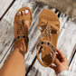 👡✨Sandali piatti da donna con punta arrotondata e traspiranti