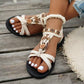 👡✨Sandali piatti da donna con punta arrotondata e traspiranti