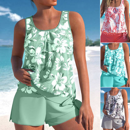 👙🌺Costume da bagno tankini stampato da donna