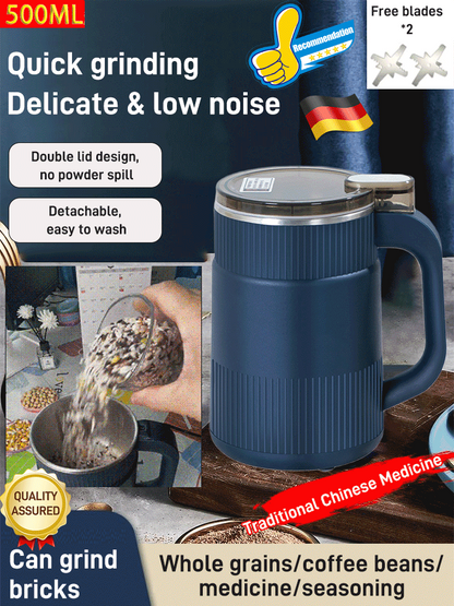 ⚙️50% DI SCONTO! 🎉 Macinino Domestico per Polveri – Compatto, Potente & Facile da Pulire 🧂📦