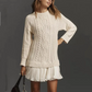💗ULTIMO GIORNO -50% DI SCONTO💗Miniabito in maglia intrecciata da donna