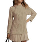 💗ULTIMO GIORNO -50% DI SCONTO💗Miniabito in maglia intrecciata da donna