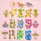 Puzzle 3D educativo con personaggi dei cartoni animati