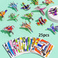 Puzzle 3D educativo con personaggi dei cartoni animati