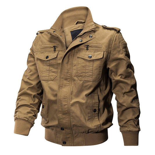 🎁Giacca con cerniera militare maschile
