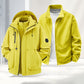 Giacca outdoor unisex🏔️3 in 1 antivento e impermeabile -👍Fodera isolante e cappuccio staccabile!
