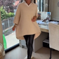 🍂 Offerta autunnale limitata Top donna a maniche lunghe con collo a camici