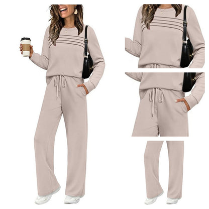 👚 50% DI SCONTO! 👖 Set Donna Top & Pantaloni – Tuta Comoda, Morbido Cotone & Stile Versatile ✨