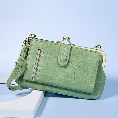 Borsa telefonica a tracolla con organizer multi-card