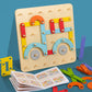 Puzzle Montessori con pannello forato 🎅Idea regalo di Natale!🎁
