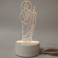 🎅 Il regalo di Natale perfetto – Fino al 49% di sconto 🙏 Inspirante lampada da notte a LED in acrilico con motivo religioso ✝️ Lampada da preghiera per vergini