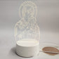 🎅 Il regalo di Natale perfetto – Fino al 49% di sconto 🙏 Inspirante lampada da notte a LED in acrilico con motivo religioso ✝️ Lampada da preghiera per vergini