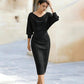 🌟 Offerta limitata 49% DI SCONTO 💃 Abito elegante da donna che snellisce il punto vita | Vestibilità elegante e silhouette che valorizza la figura ✨