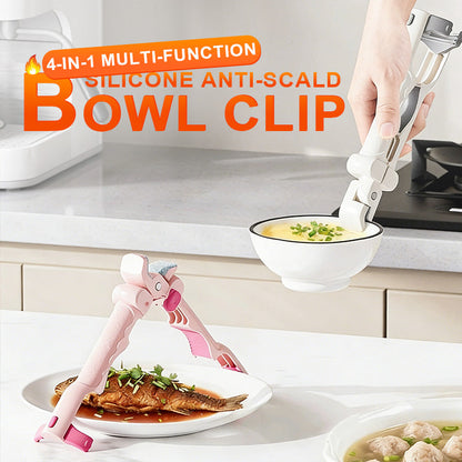 💖Clip multifunzione in silicone 4 in 1 per ciotole anti-scottature