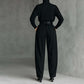Completo Elegante Donna 2 Pezzi: Maglia Dolcevita e Pantaloni a Vita Alta con Cintura in Omaggio