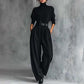 Completo Elegante Donna 2 Pezzi: Maglia Dolcevita e Pantaloni a Vita Alta con Cintura in Omaggio