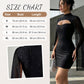 Abito da donna con cut-out a costine e mantella in chiffon