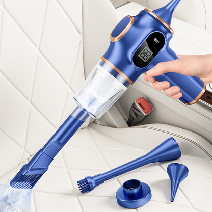 🚗 50% DI SCONTO ! ✨ Aspirapolvere per Auto Senza Fili 4 in 1 – Aspirazione Potente, Autonomia Lunga & Accessori Multiuso 🍃