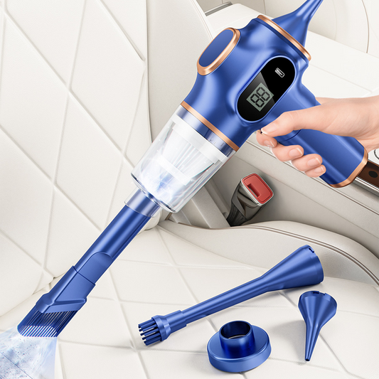 🚗 50% DI SCONTO ! ✨ Aspirapolvere per Auto Senza Fili 4 in 1 – Aspirazione Potente, Autonomia Lunga & Accessori Multiuso 🍃