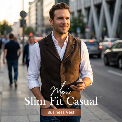 🔖 SCONTO DEL 50%! 🔥 Gilet casual slim fit da uomo 👕💥