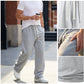 🩳 60% DI SCONTO! 👖 Pantaloni da uomo a gamba larga con coulisse - Tessuto di cotone confortevole, tasche e stile casual per l'uso quotidiano e sportivo 🏃‍♂️