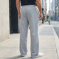🩳 60% DI SCONTO! 👖 Pantaloni da uomo a gamba larga con coulisse - Tessuto di cotone confortevole, tasche e stile casual per l'uso quotidiano e sportivo 🏃‍♂️