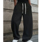 🩳 60% DI SCONTO! 👖 Pantaloni da uomo a gamba larga con coulisse - Tessuto di cotone confortevole, tasche e stile casual per l'uso quotidiano e sportivo 🏃‍♂️