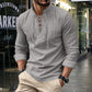 Camicia casual da uomo a tinta unita