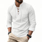 Camicia casual da uomo a tinta unita