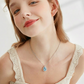💙 Eleganza senza tempo | Collana con ciondolo a goccia blu | Perfetta per un look quotidiano ✨
