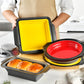 Set da 8 pezzi in silicone per cottura al forno