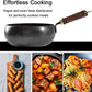 🔥Pentola in ghisa spessa senza rivestimento con coperchio – Distribuzione uniforme del calore, ghisa resistente e perfetta per la cottura lenta🥘