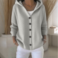 ✨ Cardigan da donna lavorato a maglia con cappuccio e bottoni – caldo, elegante, ideale per l'autunno e l'inverno
