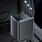 🚗 Caricatore Auto Retrattile 7-in-1 con Ricarica Rapida e Display Voltaggio – USB-C per Android e Lightning per Apple
