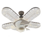Per farti sentire fresco e pieno di energia 🌬️💡 Ventilatore con luce LED a 5 pale con effetto cristallo