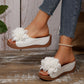 ✨Sandali con zeppa e applicazioni floreali da donna 👡Entra nell'estate con stile🌸