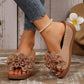 ✨Sandali con zeppa e applicazioni floreali da donna 👡Entra nell'estate con stile🌸