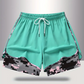 🩳 50 % RABATT AUF 2-IN-1-SPORTSHORTS! 🔥🎗️ Atmungsaktives Material, Camouflage-Futter & Taschen für Damen 🏃‍♀️✨