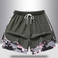 🩳 50 % RABATT AUF 2-IN-1-SPORTSHORTS! 🔥🎗️ Atmungsaktives Material, Camouflage-Futter & Taschen für Damen 🏃‍♀️✨