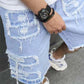 🔥 -50% SUL TUO STILE ESTIVO! 👖 Shorts in Denim Risanati con Cotone Morbido! 😎