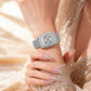 💎 Offerta speciale – Sconto del 50%！！💎 Orologio da polso da donna al quarzo con strass