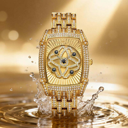 💎 Offerta speciale – Sconto del 50%！！💎 Orologio da polso da donna al quarzo con strass
