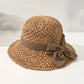 ⏰🔥 Offerta Estate 50% SCONTO! 🥳👒 Cappello di Paglia Elegante con Fiocco – Traspirante, Pieghevole e Perfetto per Spiaggia e Viaggi 💞💥