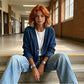 🧥Nuovo arrivo, sconto del 50%!🍊Giacca di jeans classica da donna con bottoni sul davanti
