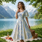 🔥Offerte speciali - Abito svasato con maniche svolazzanti🌸